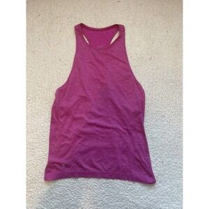 Athleta Racerback Tank Top Women’s Pink Scoop Neck Gym Workout Size Medium